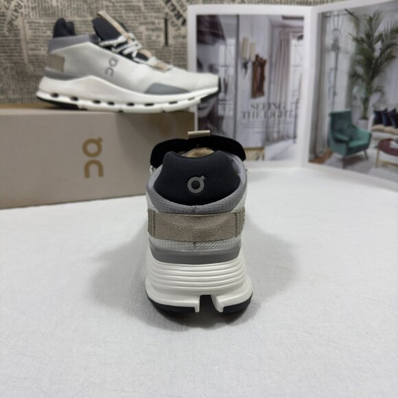 ON Running Cloud Cloudnova Women's White Sand Running Sneaker - Picture 5 of 6
